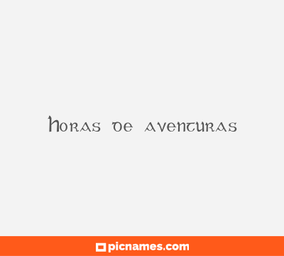 Horas de aventuras